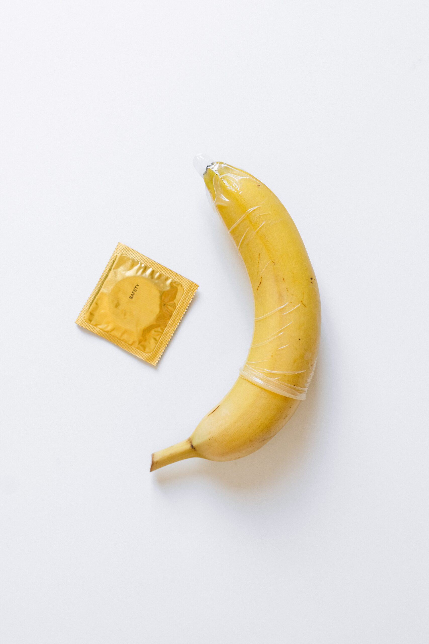 Condom on Yellow Banana Date: 24 August 2020